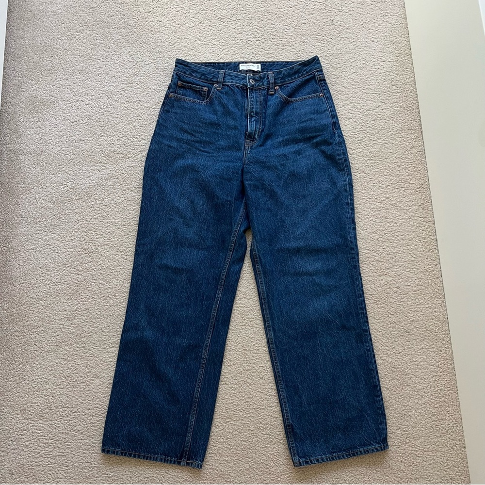 Abercrombie & Fitch Blue Relaxed Jeans